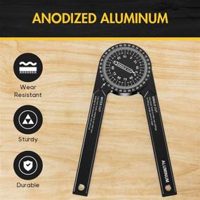 img 3 attached to Xth Nth Protractor Featuring Laser Inside Carpenters