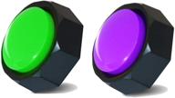 🐶 u-likee-dog buttons-recordable buzzer for pet training-green-purple-record & playback 30s personalized message logo