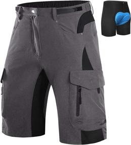 img 4 attached to Wespornow Mens Mountain Bike Shorts MTB Shorts Pockets Sports & Fitness and Cycling