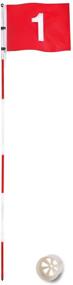 img 4 attached to 🏌️ DURARANGE Putting Green Flags: Premium Golf Flagsticks and Practice Hole Cup for Yard and Standard Golf Course - 7-Foot Height, Portable 6-Section Design!