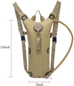 img 1 attached to ROARING FIRE Tactical Hydration Pack: 3L Water Rucksack Backpack for Outdoor adventures