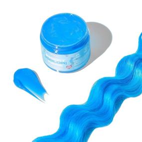 img 4 attached to 🐻 INH Grumpy Bear Blue Hair Dye - Conditioning Temporary Hair Color Mask, 6oz - Semi Permanent Hair Color for SEO