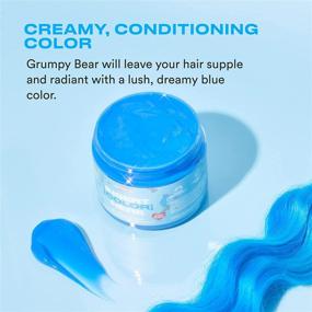 img 3 attached to 🐻 INH Grumpy Bear Blue Hair Dye - Conditioning Temporary Hair Color Mask, 6oz - Semi Permanent Hair Color for SEO