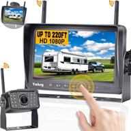 📷 high-definition wireless rv backup camera with 7 inch touch key dvr monitor - ideal for rvs, campers, trailers, and trucks - furrion-pre-wired rvs adapter - enhanced rear view observation with ir night vision - yakry y27 logo
