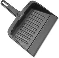 🧹 rubbermaid commercial heavy-duty dustpan in charcoal - single piece logo