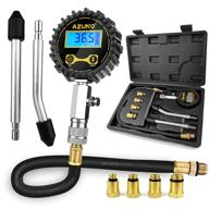 🔍 azuno compression tester automotive (2021 update) - digital compression gauge 200 psi for petrol engine cylinder testing kit with adapter & hose logo