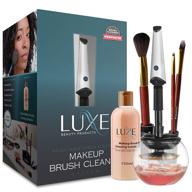 💄 luxe makeup brush cleaner - includes 5oz brush cleaning solution - usb charging station - 3 speed settings - effortlessly clean and dry your makeup brushes logo