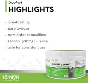 img 1 attached to 🐱 Enhance Your Cat's Immune System with Tomlyn Immune Support Daily L-Lysine Supplement: Fish-Flavored Lysine Powder for Cats and Kittens, 3.5oz