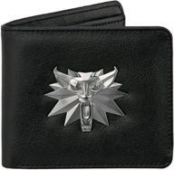 jinx witcher medallion bi fold wallet: a stylish and practical accessory for witcher fans logo