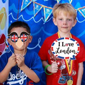 img 2 attached to Amosfun British Photo Booth Props - Funny Party Props for UK England Selfies, London National Day Decorations (Pack of 20)