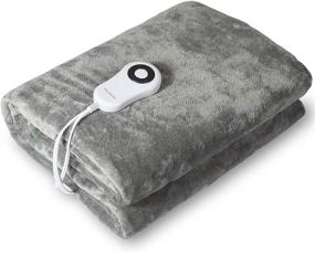 img 4 attached to 🔥 Warm Storm Electric Heated Throw Blankets: Fast-Heating Flannel Blanket with 5 Heat Levels, 4-Hour Auto-Off, ETL Certification, Machine Washable | 50x60 Inch
