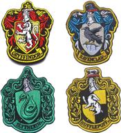 🧙 odsp compatible harry potter house crest patches bundle - gryffindor, ravenclaw, hufflepuff, slytherin house badges for hogwarts fans logo