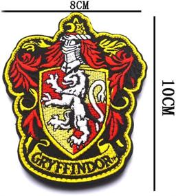 img 3 attached to 🧙 ODSP Compatible Harry Potter House Crest Patches Bundle - Gryffindor, Ravenclaw, Hufflepuff, Slytherin House Badges for Hogwarts Fans