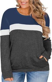 img 4 attached to Tunic Women Casual Pockets Sweatshirts Outdoor Recreation