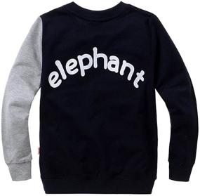 img 1 attached to 🐘 Sweatshirts Elephant Pullover: Excavator Boys' Clothing for Tops, Tees & Shirts – Durable and Stylish Collection