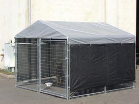 img 1 attached to 🐶 Keep your dog cool outdoors with our Weather Guard Extra Large Dog Kennel Shade Wind Screen!