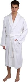 img 3 attached to Turkish Cotton Bathrobe for Men - Medium Size | TowelSelections Men's Clothing