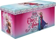 👭 frozen elsa and anna storage bench ottoman and toy chest: a must-have for playrooms and bedrooms logo