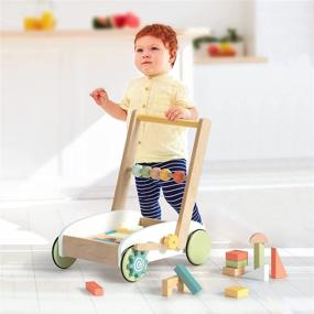 img 2 attached to ROBUD Wooden Baby Walkers Building Blocks for 10-24 Months - Educational Toys for Baby Learning Walker