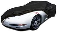 carscover custom fit c5 1996-2004 chevy corvette car cover: 5-layer heavy duty waterproof black ultrashield – ultimate protection for your vehicle logo