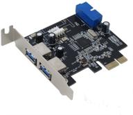 🔌 sedna - адаптер pci express usb 3.0 с 4 портами и win 8 uasp, в комплекте низкопрофильная крепежная пластина. логотип