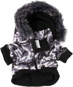 img 1 attached to Stylish Fashion Pet Parka Coat: Stay Warm and Trendy in Winter!