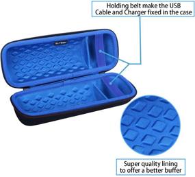 img 1 attached to 🔵 LTGEM Hard Carrying Case for JBL FLIP 5 Portable Bluetooth Speaker - Blue | Waterproof & Durable