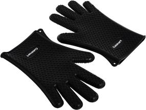 img 2 attached to 🧤 Cuisinart CGM-520 Heat Resistant Silicone Gloves, Black (2-Pack) - Optimize Your Search!