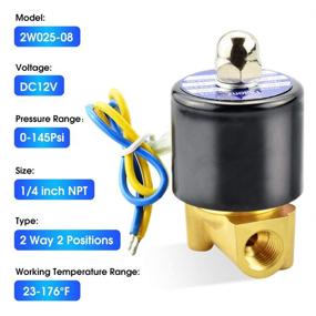 img 2 attached to 🔌 Tailonz Pneumatic Electric Solenoid 2W025 08: High-Performance Air Control Valve for Precision Applications