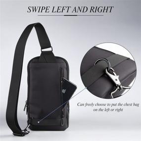 img 1 attached to KINGSONS Shoulder Crossbody Backpack Waterproof