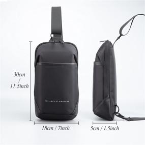 img 3 attached to KINGSONS Shoulder Crossbody Backpack Waterproof