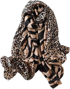 img 4 attached to Fonshow Mulberry Fashion Scarves: Lightweight Women's Accessories for Enhanced SEO