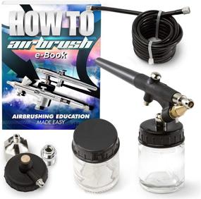 img 4 attached to 🎨 Precision Airbrush Set: PointZero 22cc Siphon-Feed - .8mm Nozzle for Single-Action Application