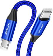 🔌 jsaux высокоскоростной кабель usb-c to usb-c 3.1 gen2 3.3ft, [10gbps/100w] usb c 20v/5a кабель с поддержкой передачи питания, выводом видео 4k, совместим с macbook pro air, ipad pro 2020, pixel и другими устройствами/ноутбуками с разъемом type c. логотип