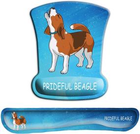 img 4 attached to Набор подставок для запястья Waldeal Ergonomic Beagle для клавиатуры и мыши - поднятый кремниевый гель, нескользящая основа из ПУ-резины - идеально подходит для геймеров, офисных работников, компьютеров, ноутбуков, печатников