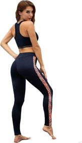 img 2 attached to 👟 Woolicity Women's 3 Piece Tracksuit Set with Legging, Padded Sports Bra, and Tank Top - Perfect Yoga Outfit Set