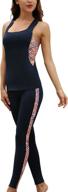 👟 woolicity women's 3 piece tracksuit set with legging, padded sports bra, and tank top - perfect yoga outfit set logo