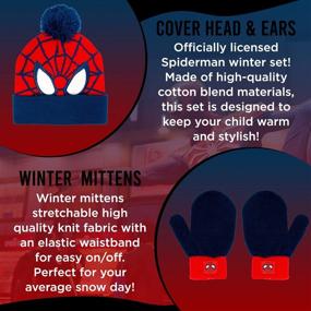 img 3 attached to 🕷️ Keep Your Little Superhero Warm with Marvel Spider Man Toddler Winter Mittens - Boys' Essential Accessories