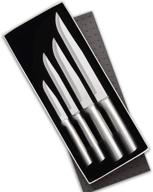 🔪 premium rada cutlery wedding register knife gift set – 4 usa-made stainless steel knives with silver aluminum handle: a culinary delight logo