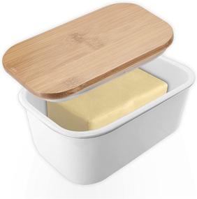 img 4 attached to 🧈 Efficient Porcelain Butter Keeper Container - The Perfect Solution