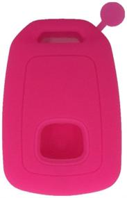 img 2 attached to 🔑 Ezzy Auto Hot Pink Silicone Key Fob Case for Honda Accord Sports (2013-2017) - Stylish Key Cover & Protector