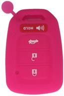 🔑 ezzy auto hot pink silicone key fob case for honda accord sports (2013-2017) - stylish key cover & protector logo