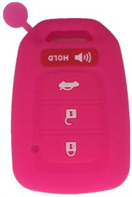 img 3 attached to 🔑 Ezzy Auto Hot Pink Silicone Key Fob Case for Honda Accord Sports (2013-2017) - Stylish Key Cover & Protector