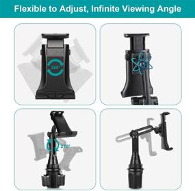 img 3 attached to 📱 Upgraded Car Cup Holder Phone Mount: Universal Adjustable Cradle for iPhones and Samsung Galaxy - Compatible with iPhone 11 Pro XS Max XR X 8 7 6 6s Plus, Samsung Galaxy S10 S10E S9 S9+ S8 S7