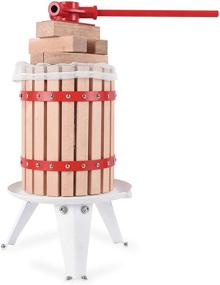 img 4 attached to 🍎 YUDA Upgraded 1.6 Gallon Manual Fruit Wine Press with 8 Blocks - 100% Natural Oak for Cider, Apple, Grape and Berry Crushing - Juice Maker