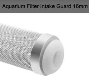 img 1 attached to 🐠 IAFVKAI Stainless Steel Aquarium Filter Inflow Basket: 12mm/16mm Mesh Shrimp Guard with Pre-Filter Sponge Cover