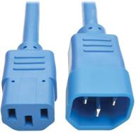 🔌 tripp lite standard computer power extension cord 10a 18 awg iec-320-c14 to iec-320-c13 blue 2 ft p004-002-abl logo