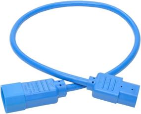 img 3 attached to 🔌 Tripp Lite Standard Computer Power Extension Cord 10A 18 AWG IEC-320-C14 to IEC-320-C13 Blue 2 ft P004-002-ABL
