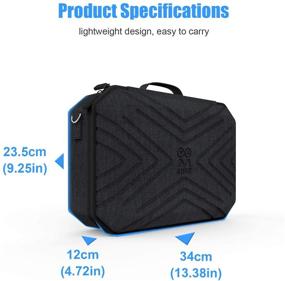 img 3 attached to AMVR Large Travel Case for Oculus Quest 2 - Portable & Fashionable VR Gaming Headset and Touch Controllers Storage Bag (Black)
