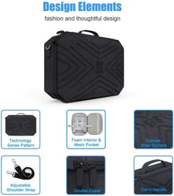 img 2 attached to AMVR Large Travel Case for Oculus Quest 2 - Portable & Fashionable VR Gaming Headset and Touch Controllers Storage Bag (Black)